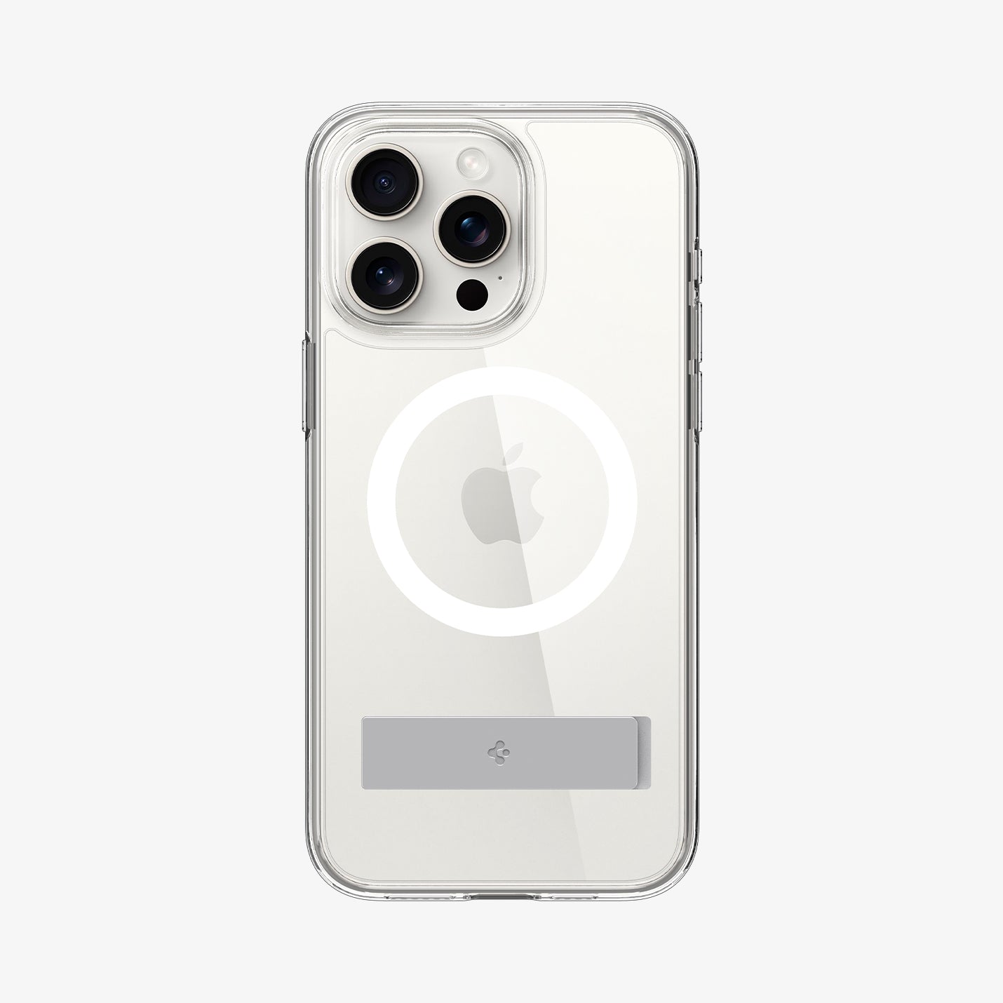 ACS06452 - iPhone 15 Pro Max Case Ultra Hybrid S (MagFit) in crystal clear showing the back