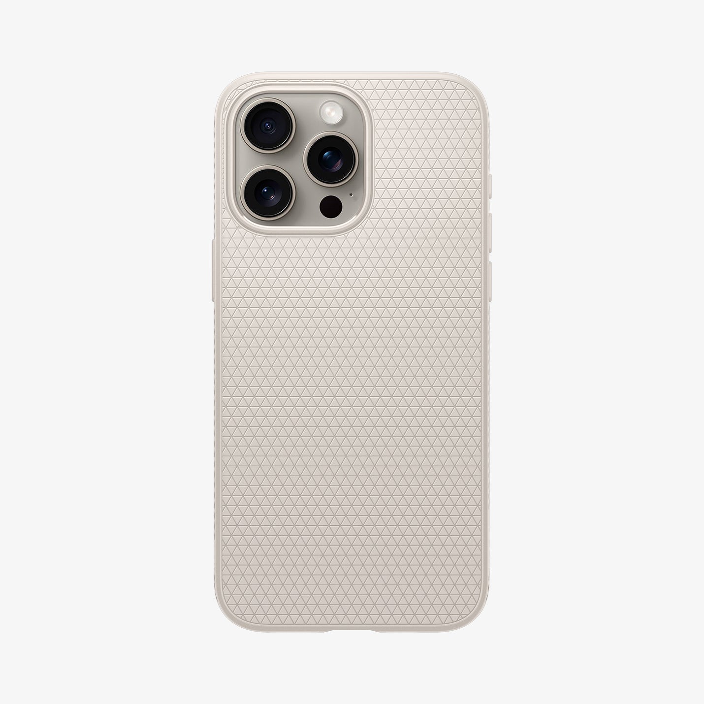 ACS07212 - iPhone 15 Pro Max Case Liquid Air in Natural Titanium showing the back