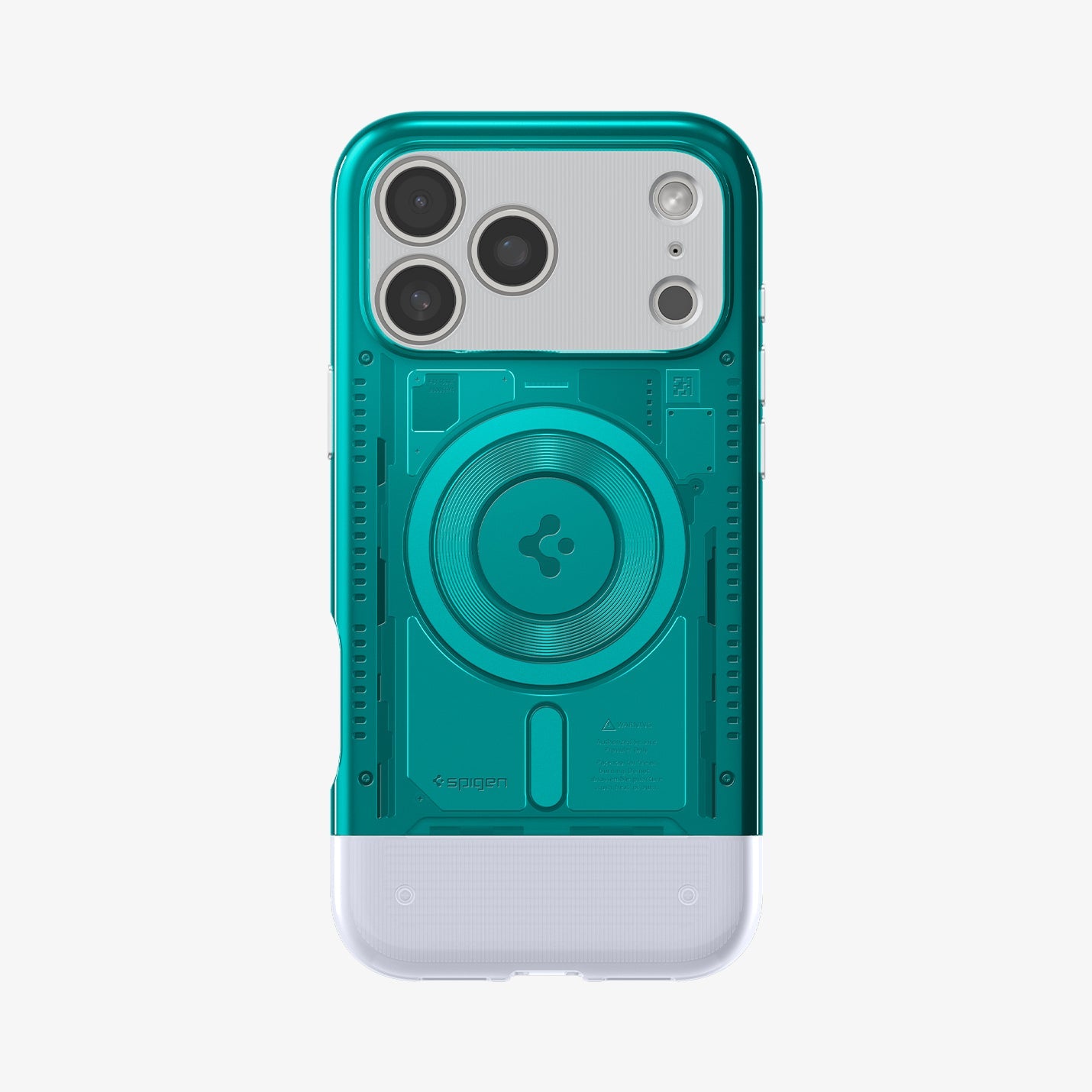 ACS09961 - iPhone 17 Pro Case Classic C1 (MagFit) in bondi blue showing the back