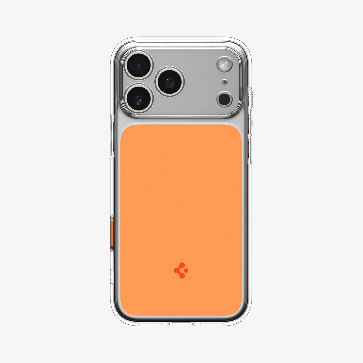 ACS10468 - iPhone 17 Pro Max Ultra Hybrid T (MagFit) in Glossy Orange showing the back