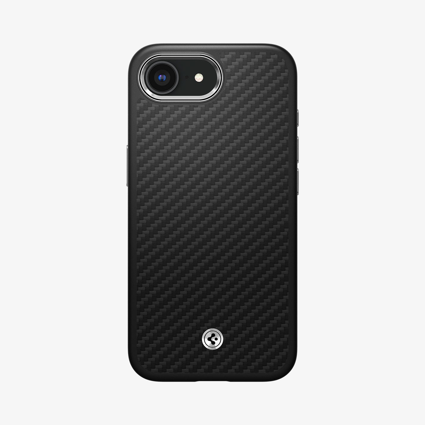 ACS09153 - iPhone 17e Case Enzo Aramid in Matte Black showing the back