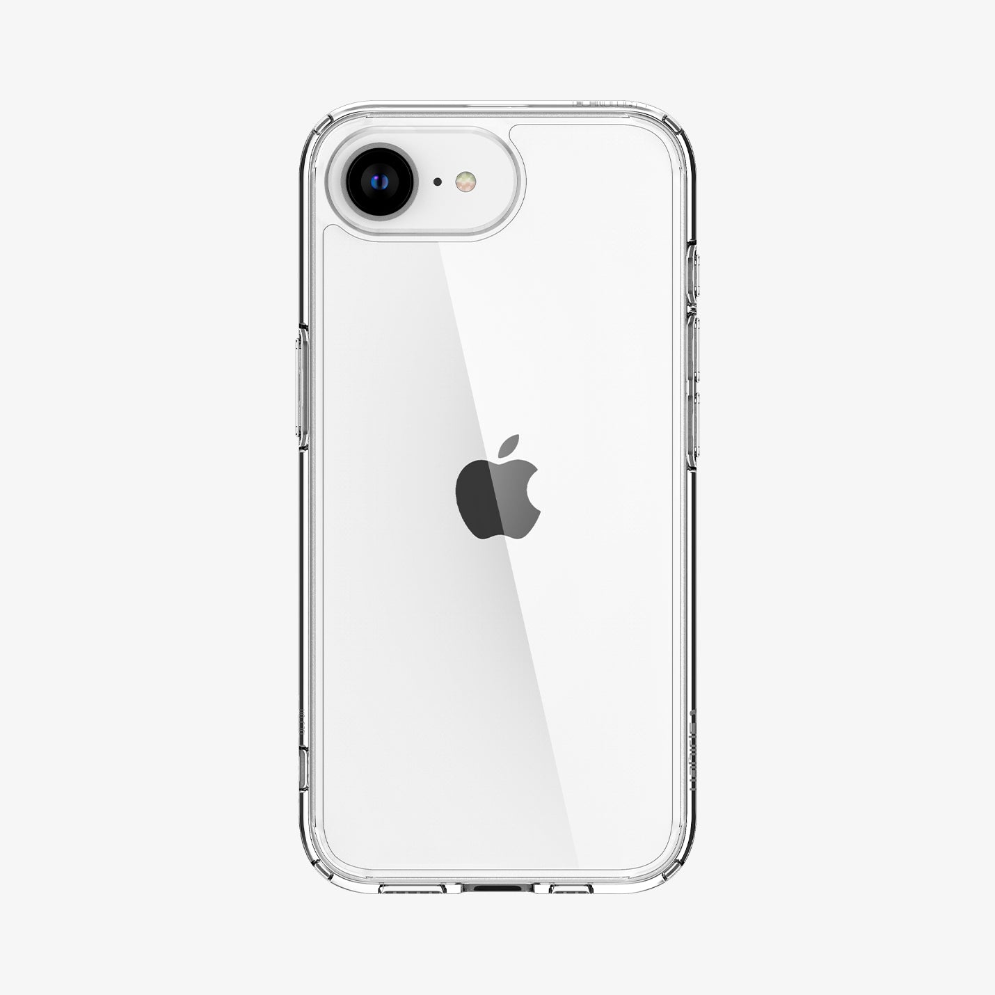ACS09160 - iPhone 16e Case Ultra Hybrid in Crystal Clear showing the back