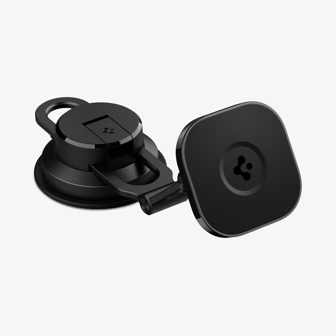 ACP04630 - OneTap 3 Black Dash/Wind Magnetic Car Mount (MagFit) in black showing the front and top of mount