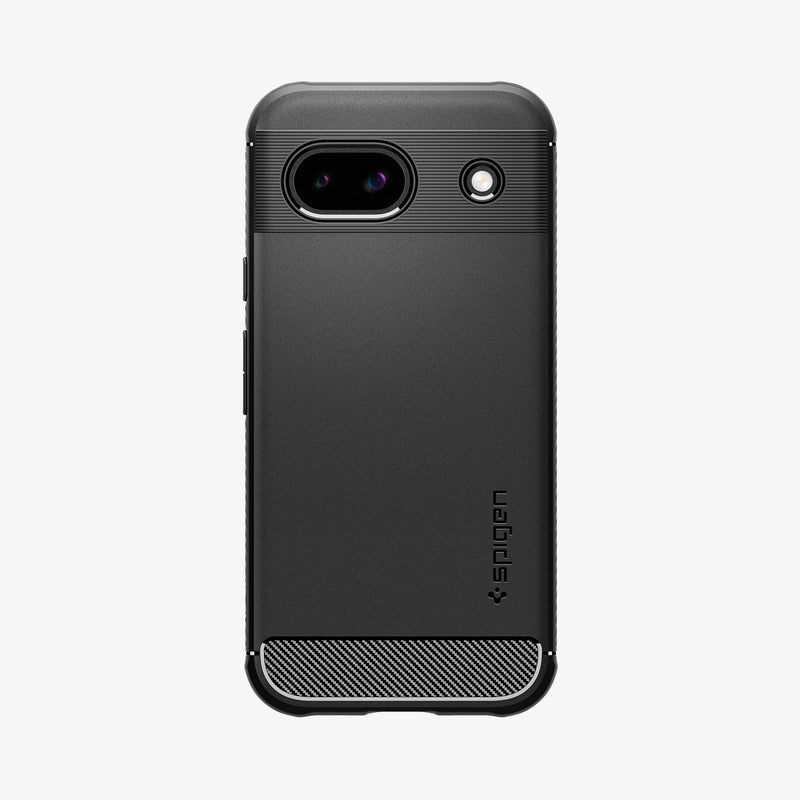 ACS07259 - Pixel 8a Case Rugged Armor in Matte Black showing the back