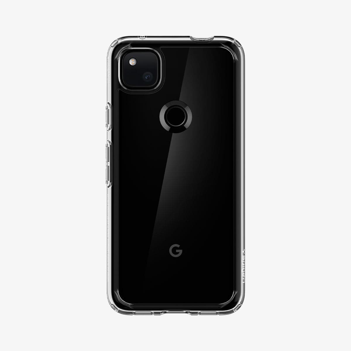 ACS01012 - Pixel 4a Case Ultra Hybrid in crystal clear showing the back