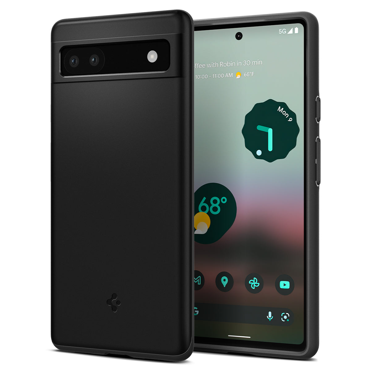 Funda Spigen Liquid Air Para Pixel 6a - Negro